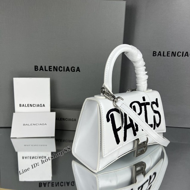 Balenciaga專櫃爆款新色mini號鱷魚紋大紅色沙漏包 巴黎世家Hourglass沙漏包 fyj1954